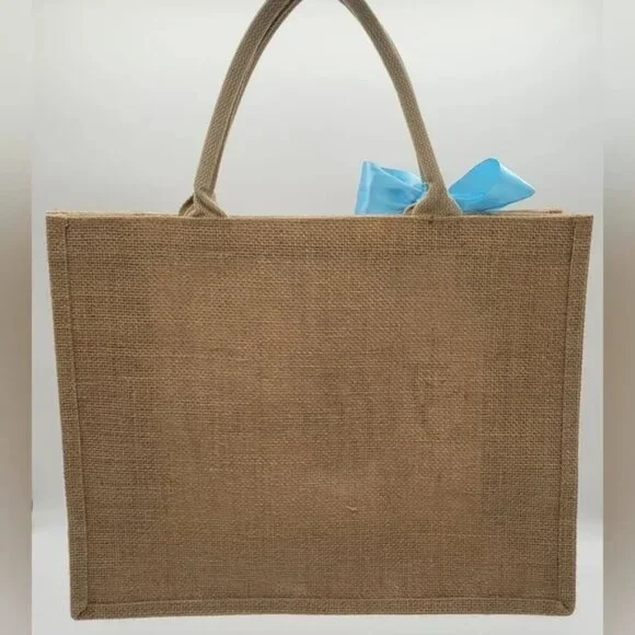 Burlap Personalized Tote (Tiffany)​​ - Picture 3 of 4